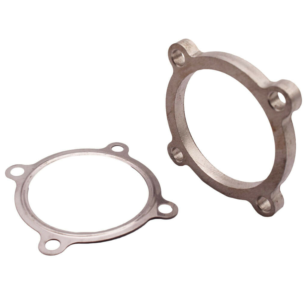 3" 4 Bolt Turbo Downpipe Discharge Flange w/ Gasket for Garrett T3 T4 GT30 GT35