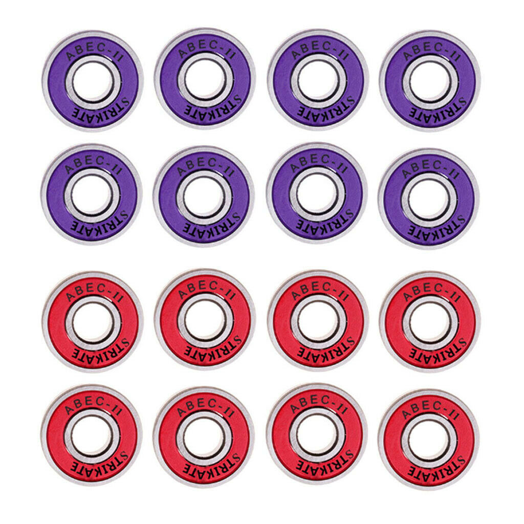 16x 608RS Abec 11 Skateboard Bearing 8x22x7mm Longboard/Inline/Hockey/Roller