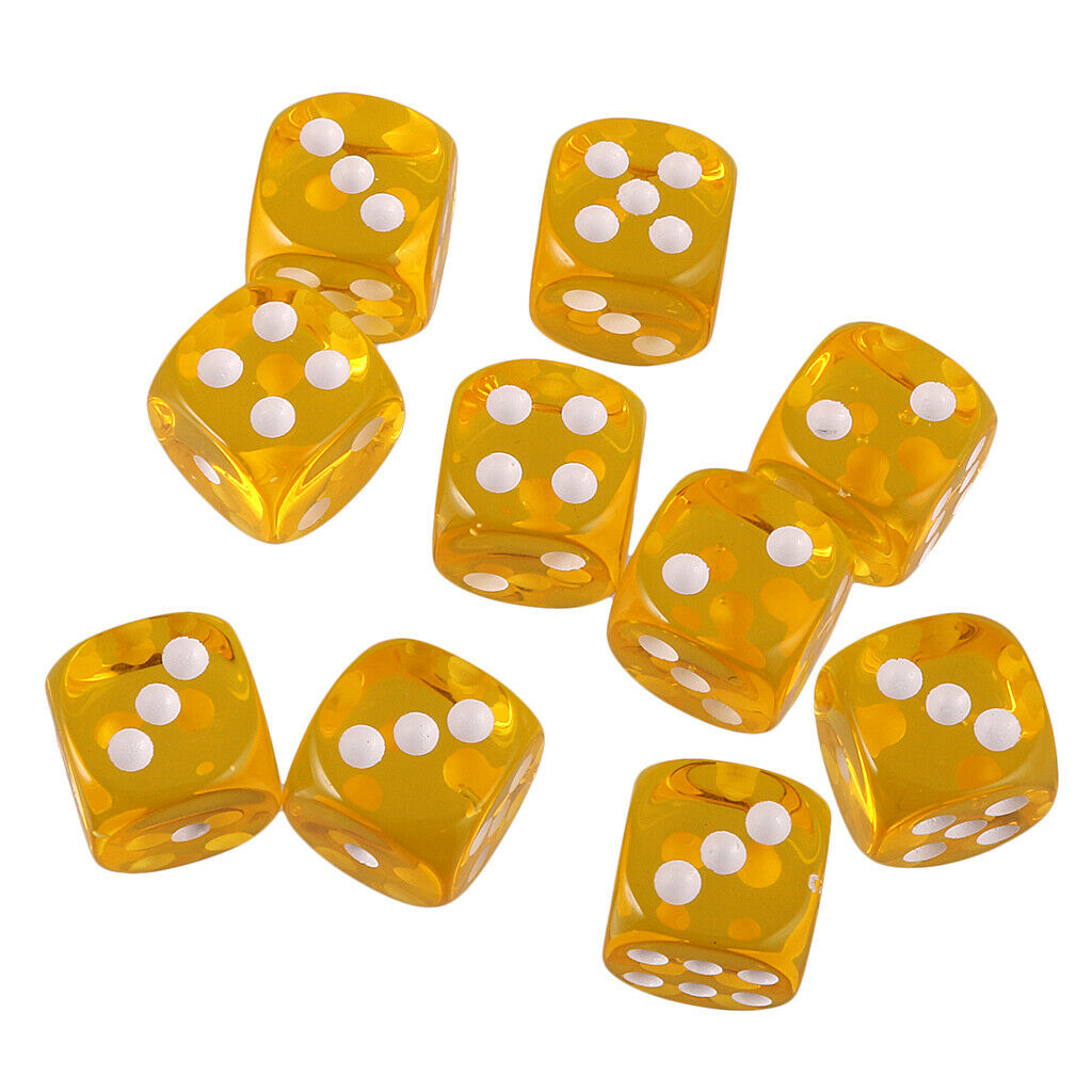 20 Piece 6 Sided Gaming Dice Set, 16mm Round Corner Dice for Playing Games, Such