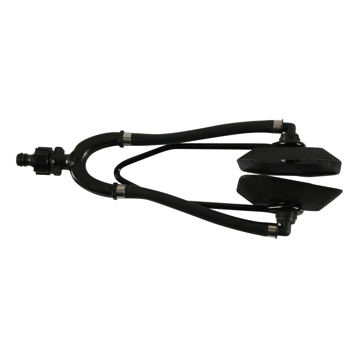Universal Dual Water Feed Rectangular Muff Outboard Motor Flusher for Boats New