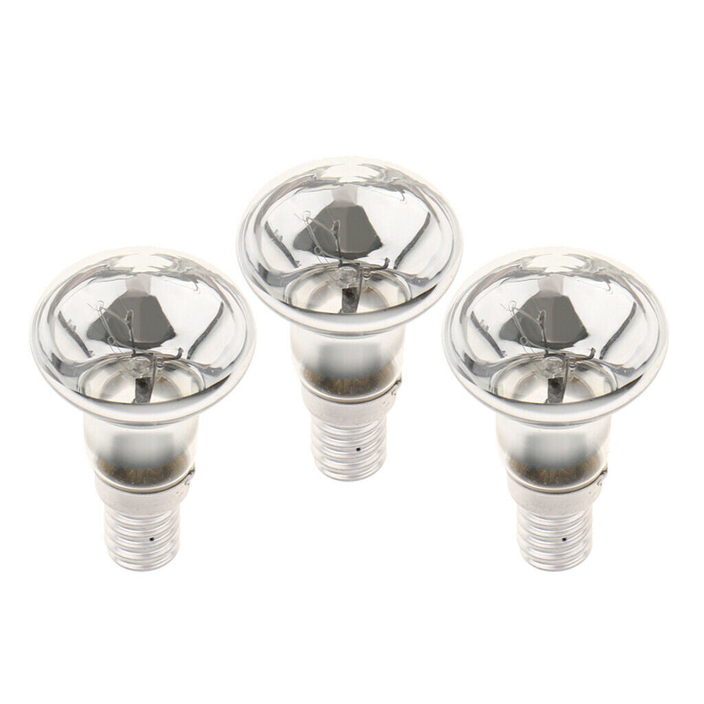 3 Pcs New Clear Glass R39 E14 30W Reflector Spotlight Spot Light Bulb  Lamp
