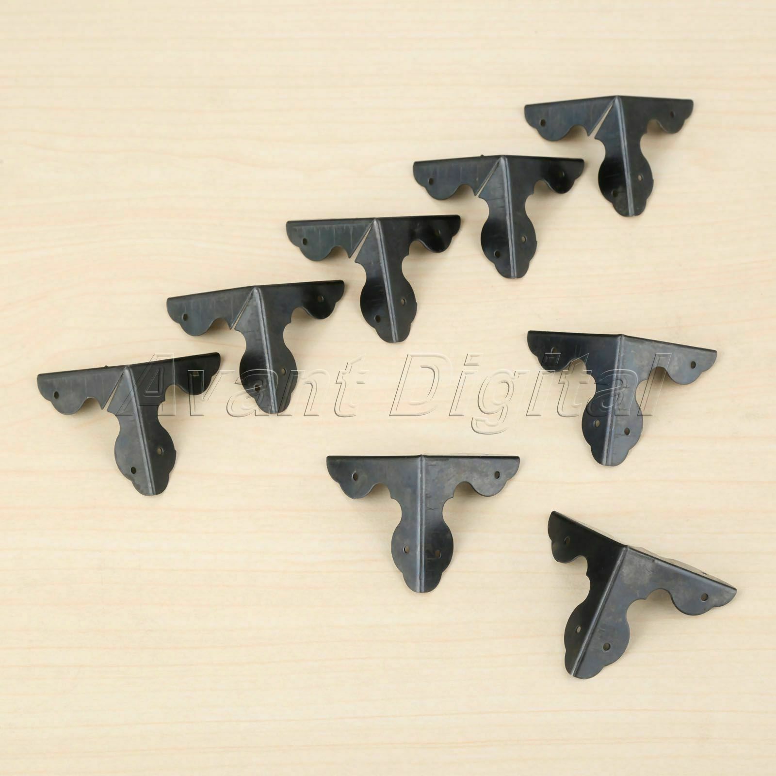 Black Wooden Case Corner Protectors Box Corner Bracket Decorative 33mm*33mm*33mm