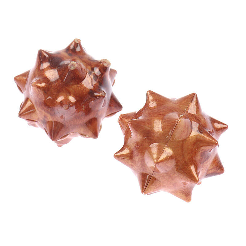 1Pair Wood Hand Massage Ball Palm Acupuncture Point Palm Massage Ball Eld.l8