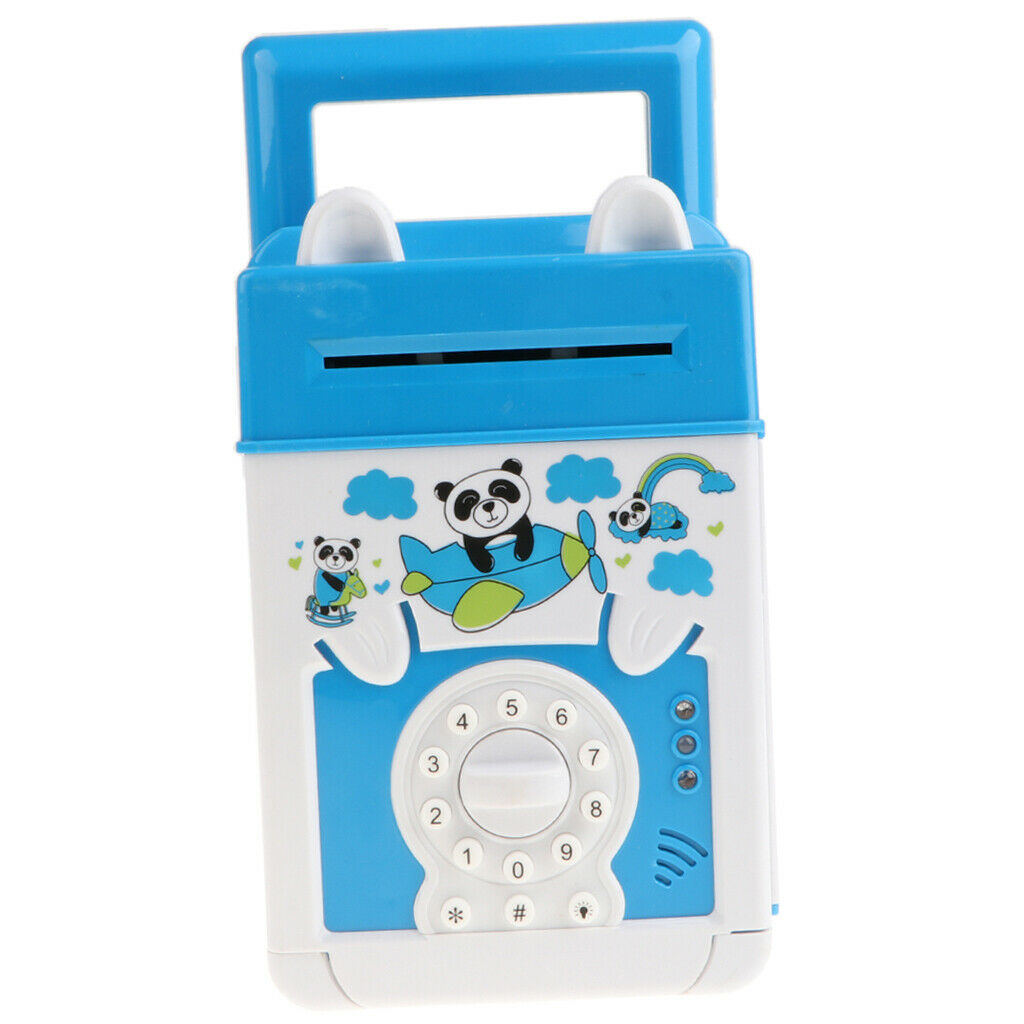 ode Electronic Piggy Banks Mini ATM Money Coin Crash Saving Box w/ Electronic