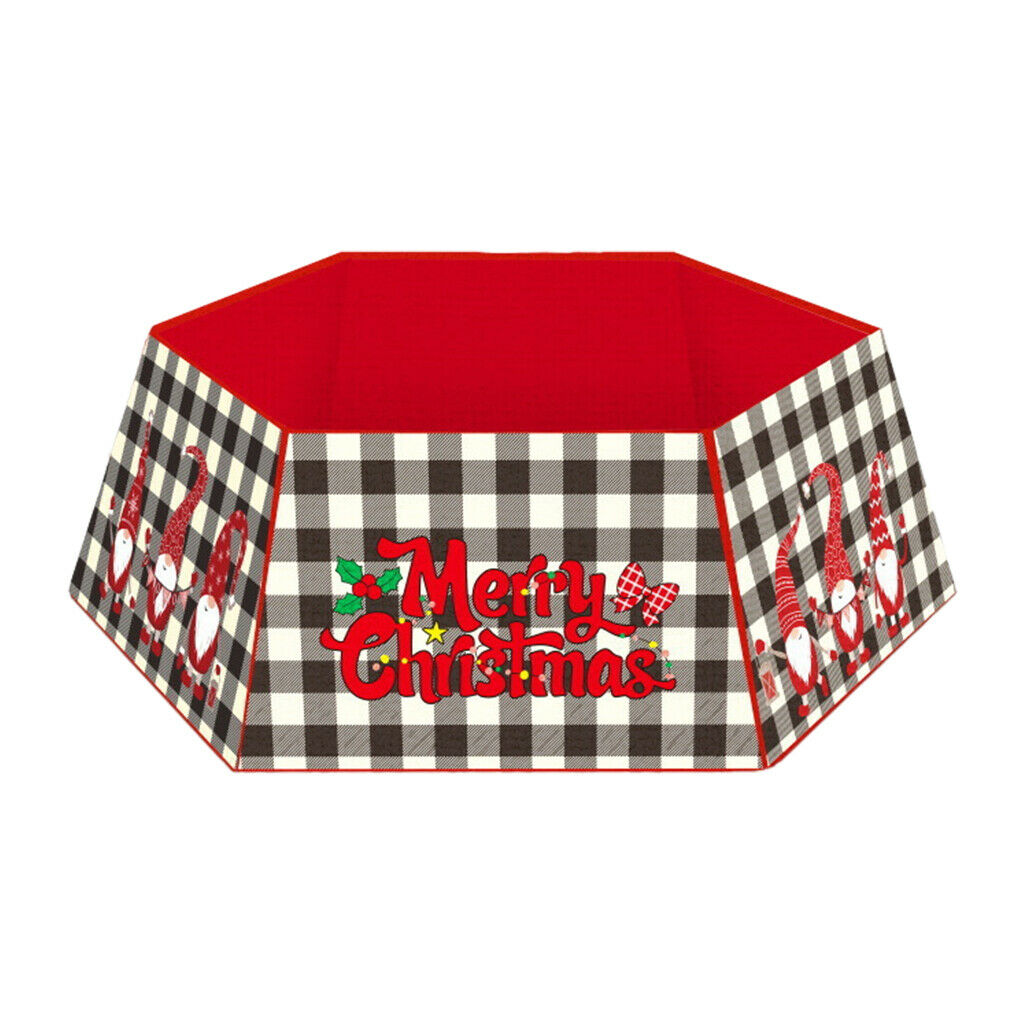 Fabric Christmas Tree Collar Tree Skirt Stand Decor Merry Christmas New Year