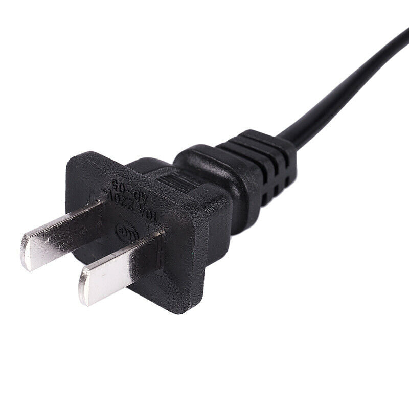US Plug 1.8M Power Cord on/off Button Switch AC110V 3A AC250V 6A Black E2O1O1