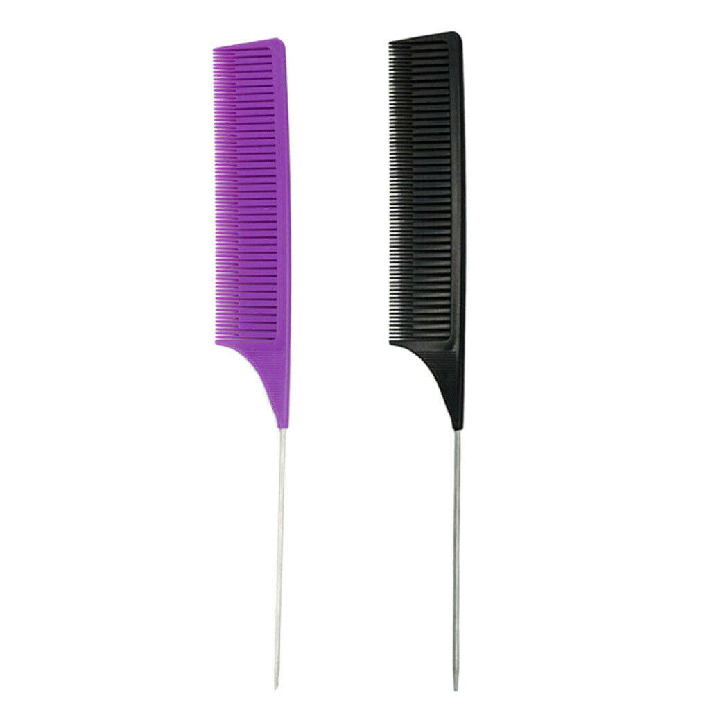 2x Sectioning Weave Highlighting Foiling Hair Combs Salon Hair Comb Brush