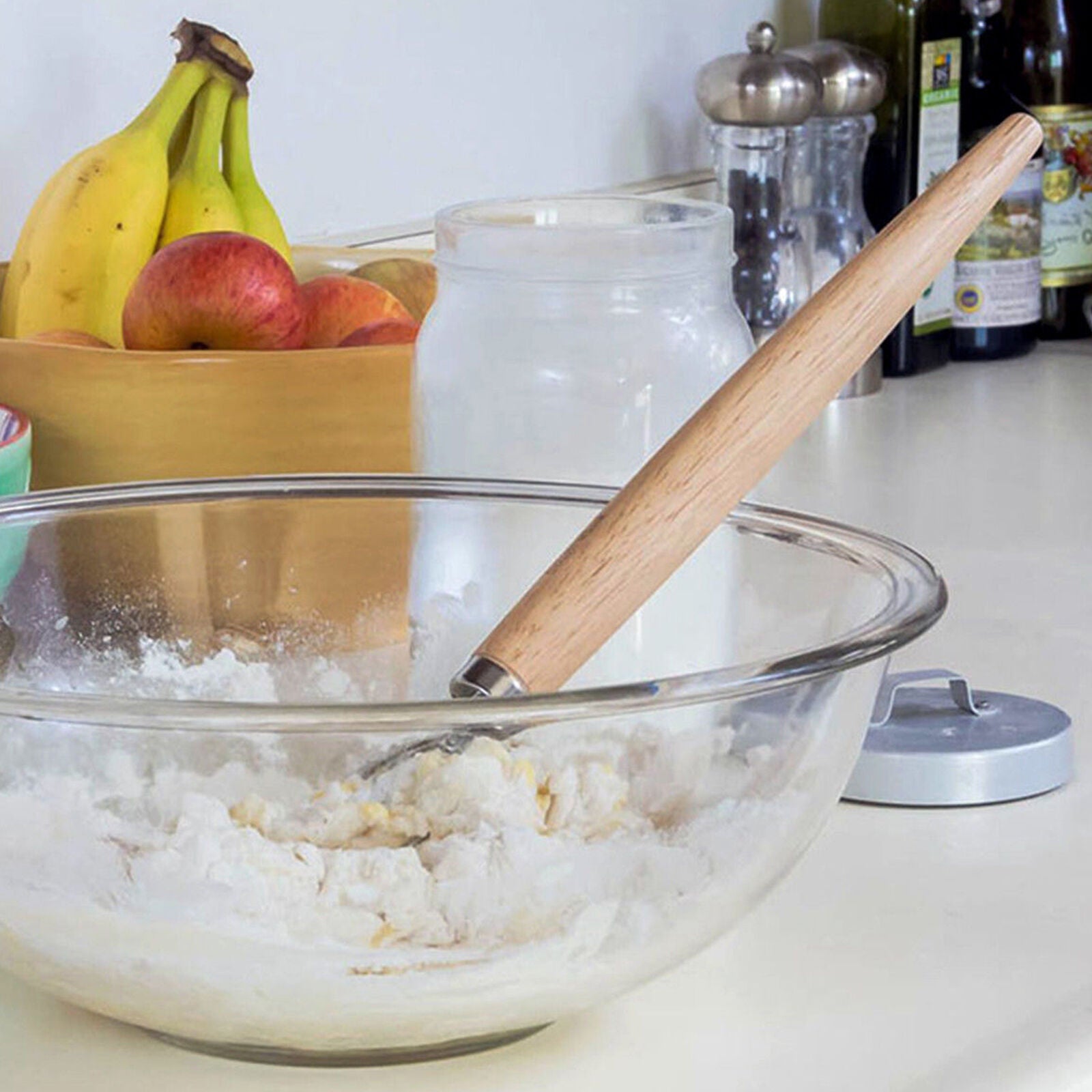 The Kitchen 13-Inch Stainless Steel Danish Dough Whisk, Large