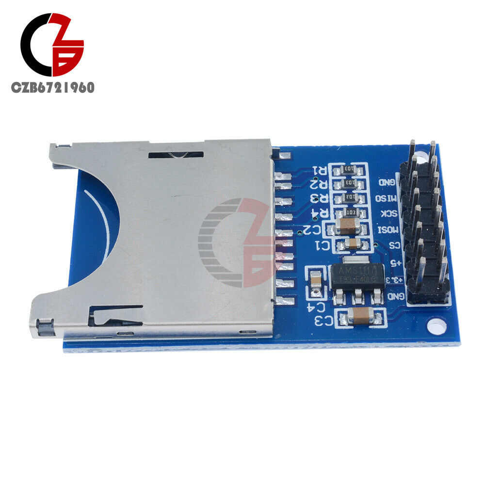 10PCS SD Card Module Slot Socket Reader SPI ARM/MCU For Arduino Peripheral MP3