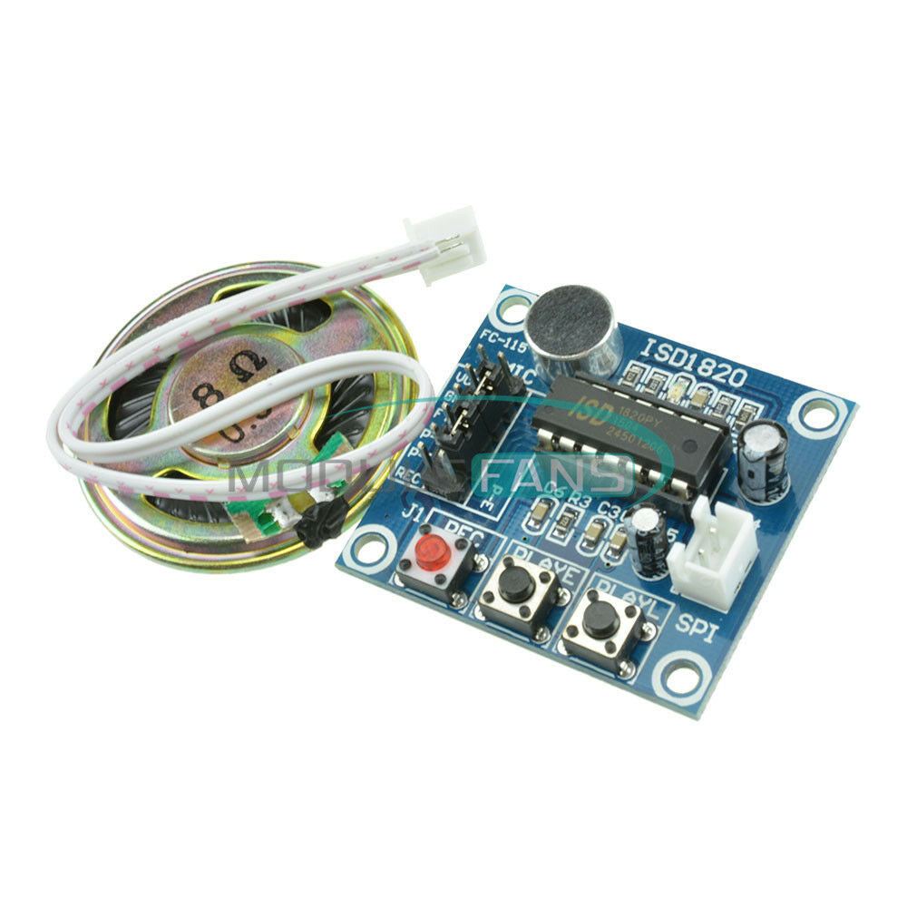 ISD1820 Voice Recording Playback Module Sound Recorder Board With Loudspeaker