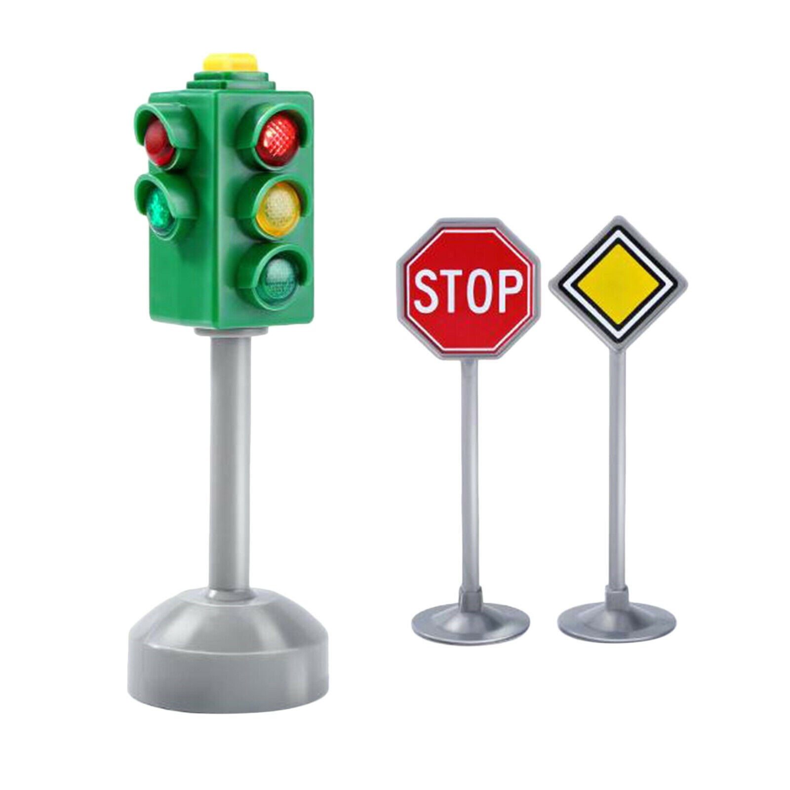 Mini Simualtion Traffic Light Stop Light Road Sign Educational Child Toys