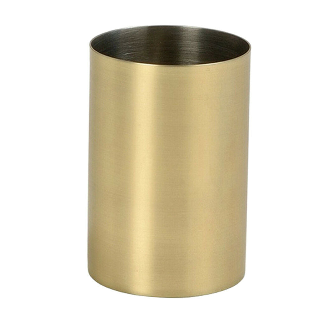 Alloy Pen Cup Tabletop Container Cosmetic Makeup Brush Holder Organizer Tidy