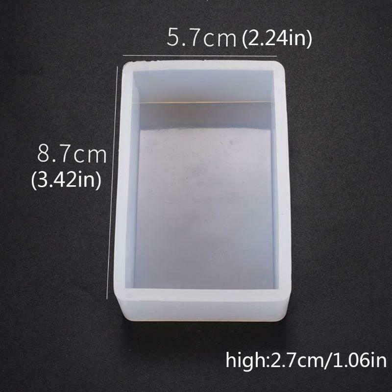 DIY Crystal Epoxy Glue Mold Rectangular Box Crafts Desktop Decorations Silicone