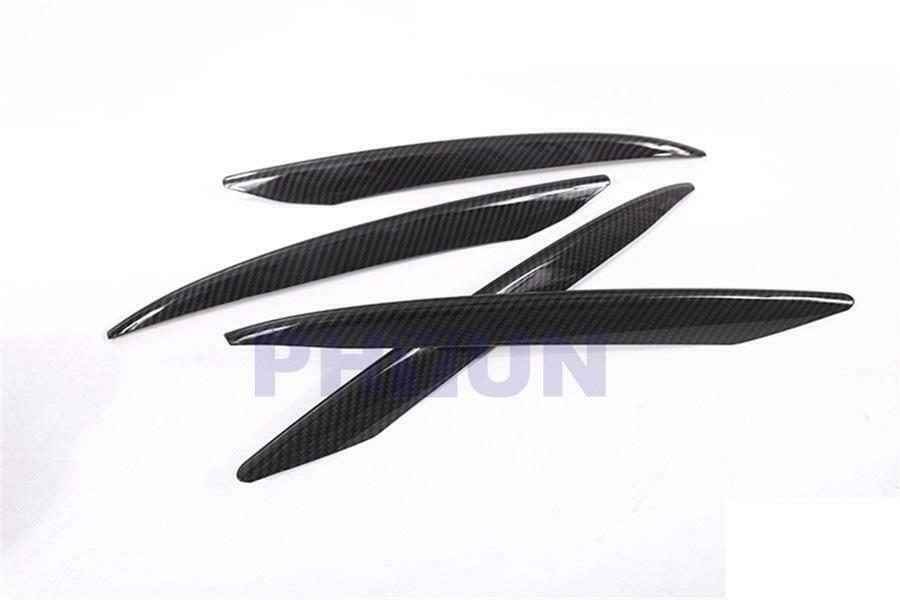 4xCarbon Fiber Style Car Front Fog Light Grille Trim For Benz W213 E Class 16-20