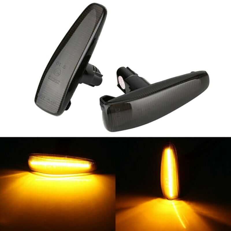 Turn Signal Light Smoked LED Side Marker for Mitsubishi Lancer EVO X Sport LamY2