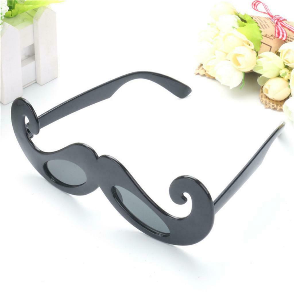Funny Black Moustache Groom Eye Glasses Beard Photo Booth Party Sunglasses