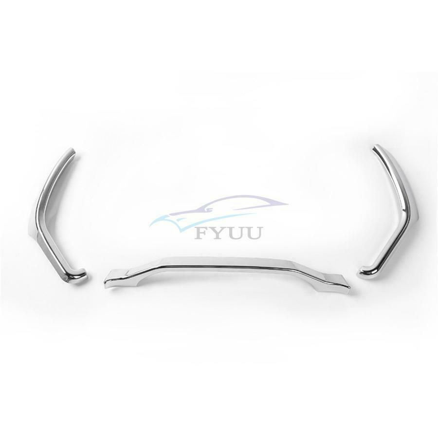 For Ford F150 F250 F350 Super Duty 2015 -2018 ABS Chrome Dashboard Trim x3PCS