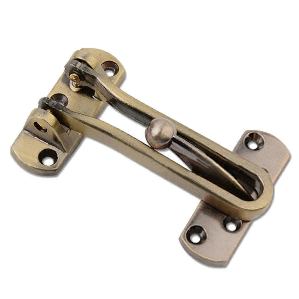 Zinc Alloy Anti-Theft Security Swing Bar Door Latch Buckle for Hotel Bronze