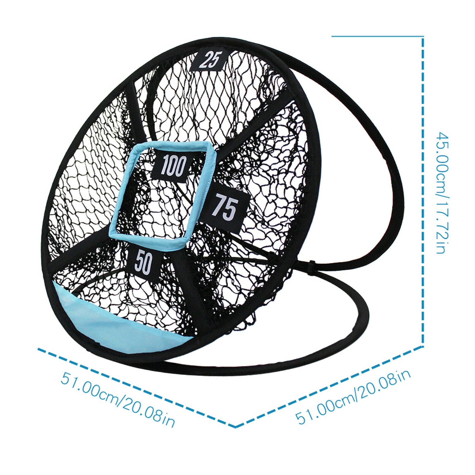 Golf Chipping Net Training Aid Durable Cage Foldable Trainer Swing Golfing