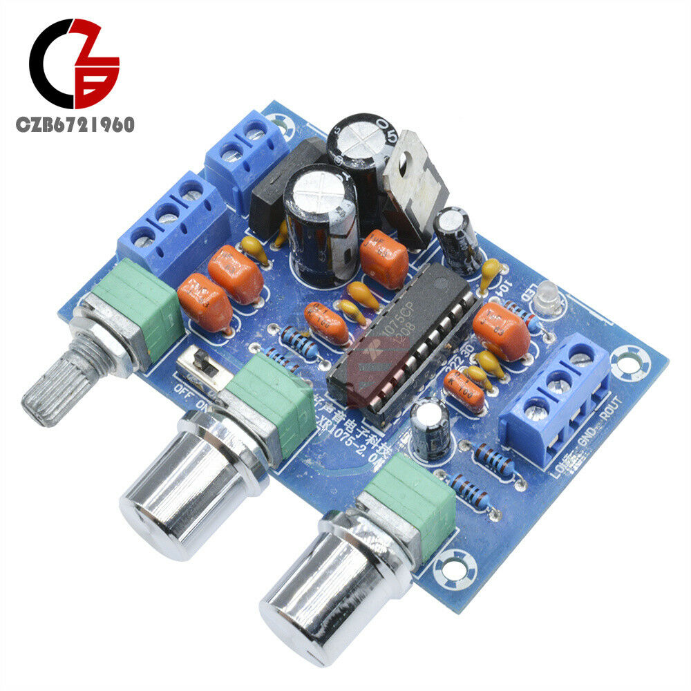 12V Preamplifier XR1075 BBE Sound Surround Effect Amplifier Preamp Board New