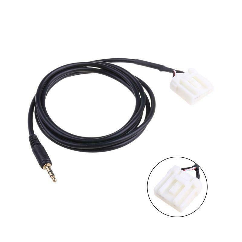 3.5mm Mini Jack AUX Audio Player Earphone Input Cable Adapter For Mazda 2 3 5 6
