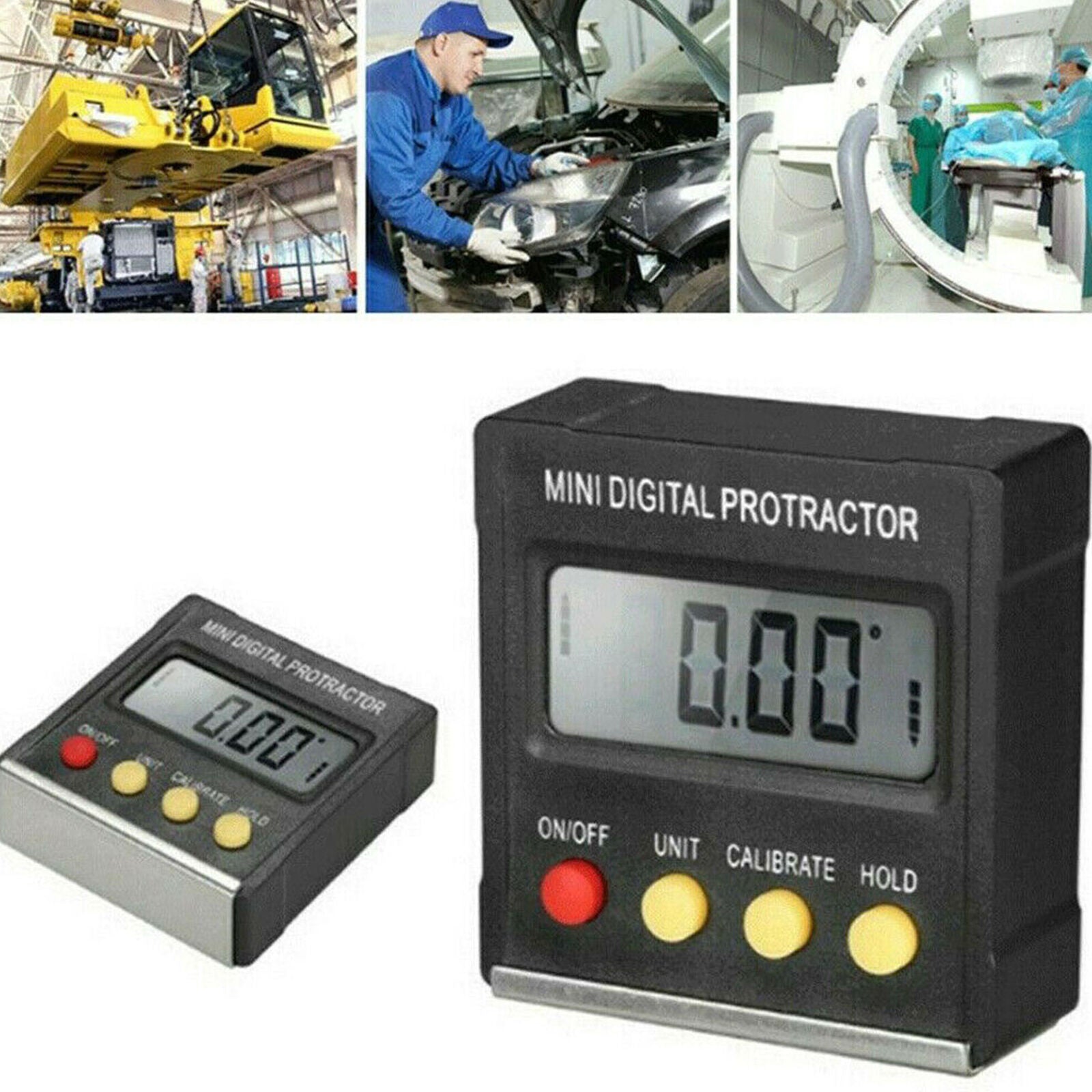 Digital LCD Protractor Gauge Level Angle Finder Inclinometer Magnet Meter
