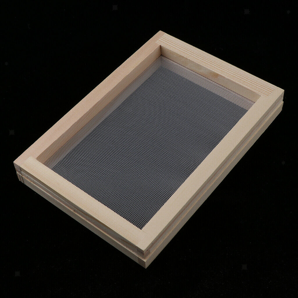 Wooden Deckle Paper Making Mould Frame Screen DIY Handmade Traditional Tool