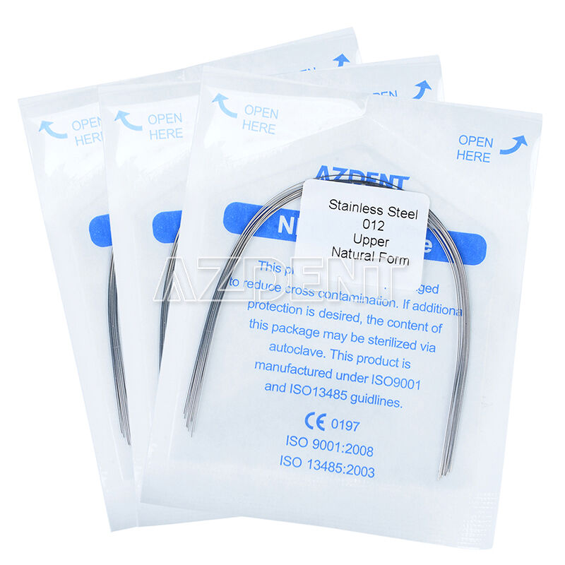 100Packs Dental Orthodontic Stainless Steel Round Natural Form Arch Wires AZDENT