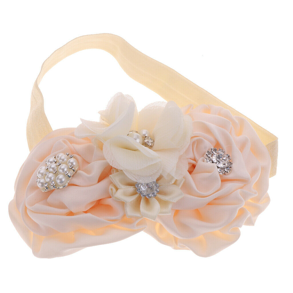 Baby Headband Girl's Hairbands for Newborn, Toddler And - beige, 12cm Ã— 8cm Ã—
