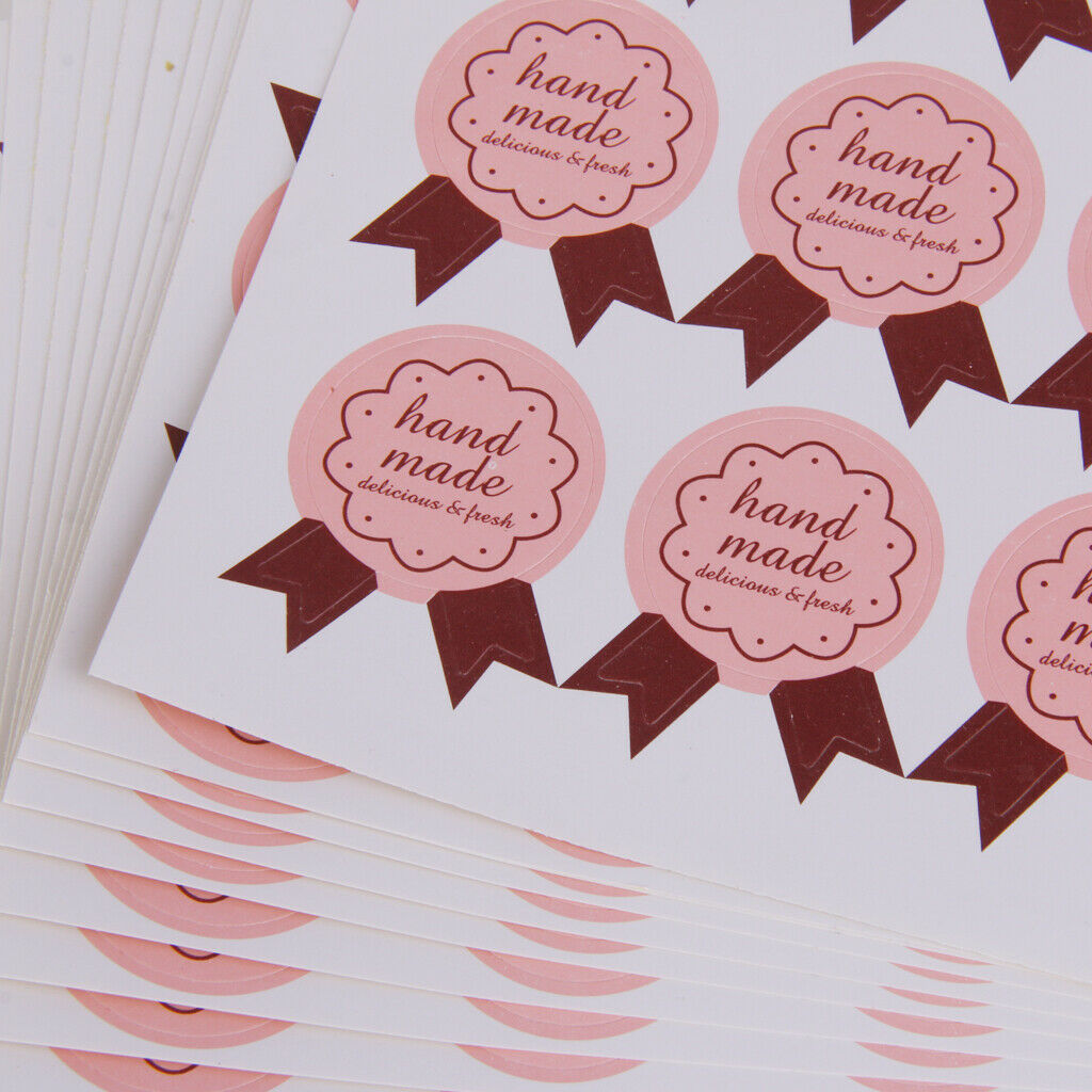 20pcs Sheets "handmade" Favor Gift Bag Stickers Labels Party Decor DIY