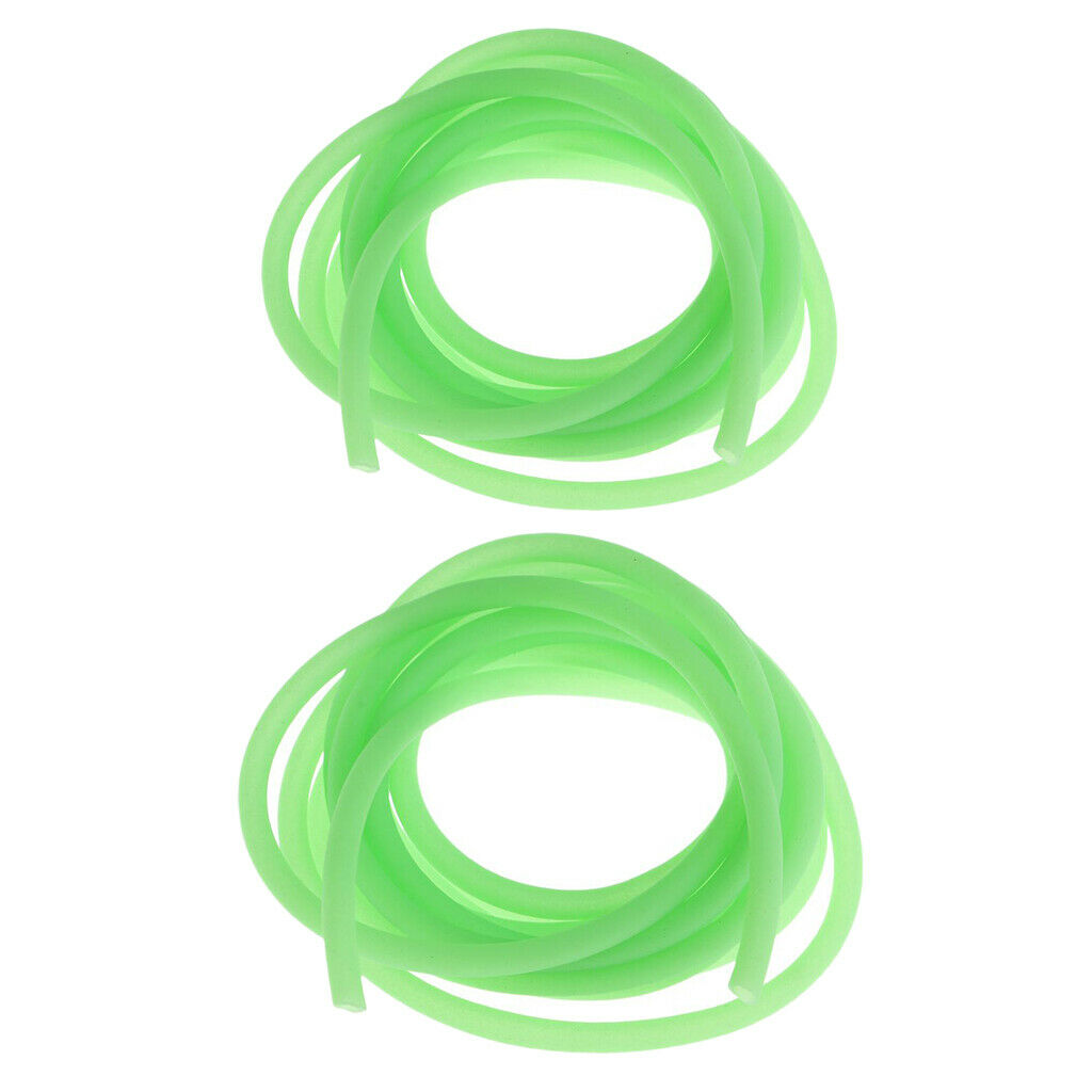 2x Soft Luminous Carp Fishing Tubes Tubing Sleeve Pipe