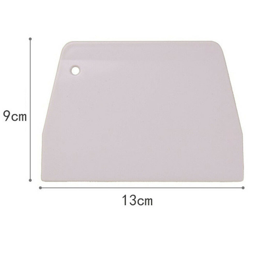 1pc Plastic Dough Cake Scraper Plain Smooth Jagged Edge Spatulas Cutter.l8