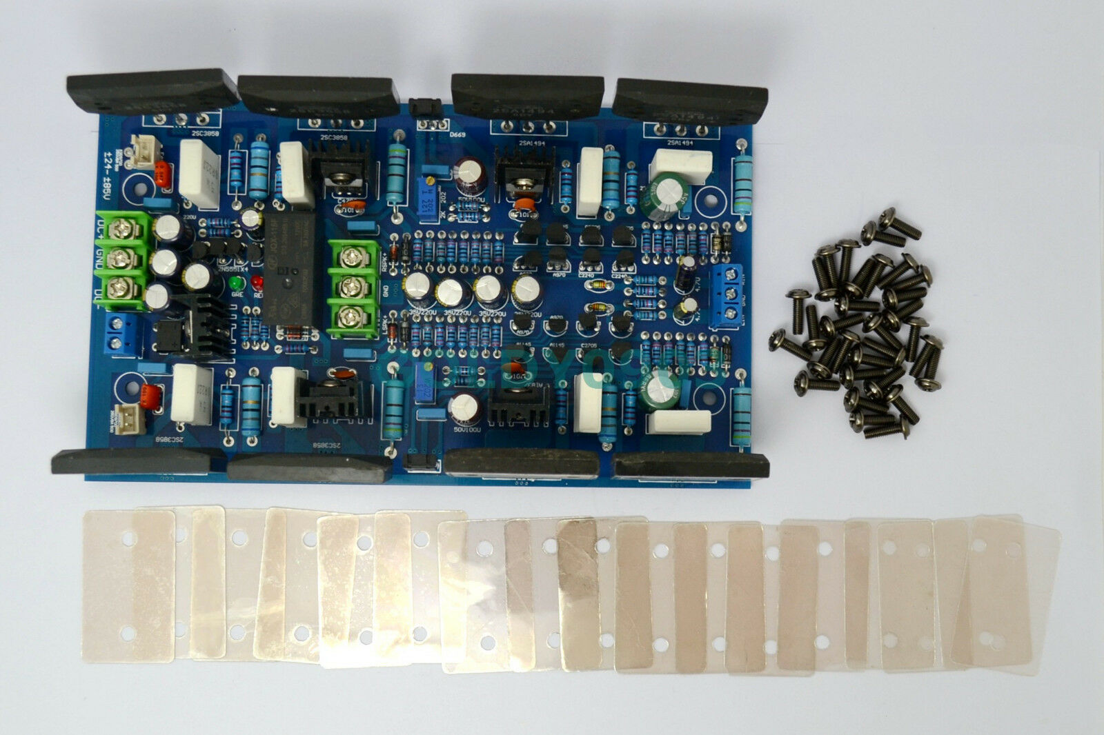 High-Power Amplifier Board 2SA1494 / 2SC3858 Dual-Channel 300W + 300W
