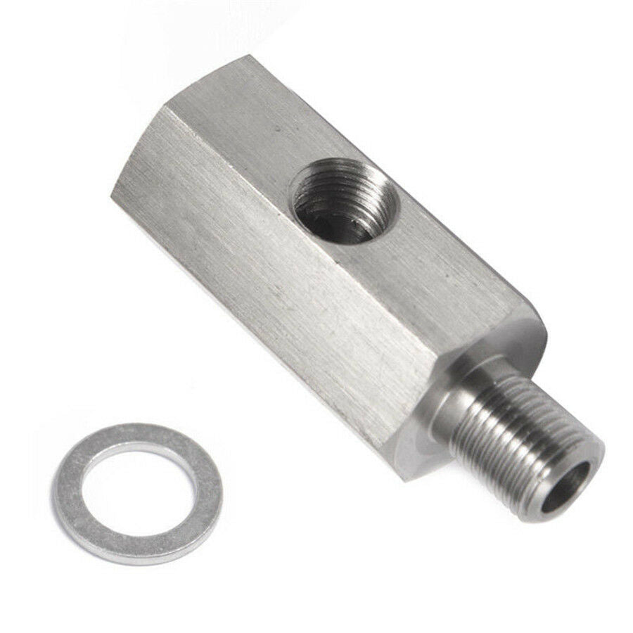 Universal Stainless Steel 1/8'' NPT Tee for taping into OE oil pressure sender