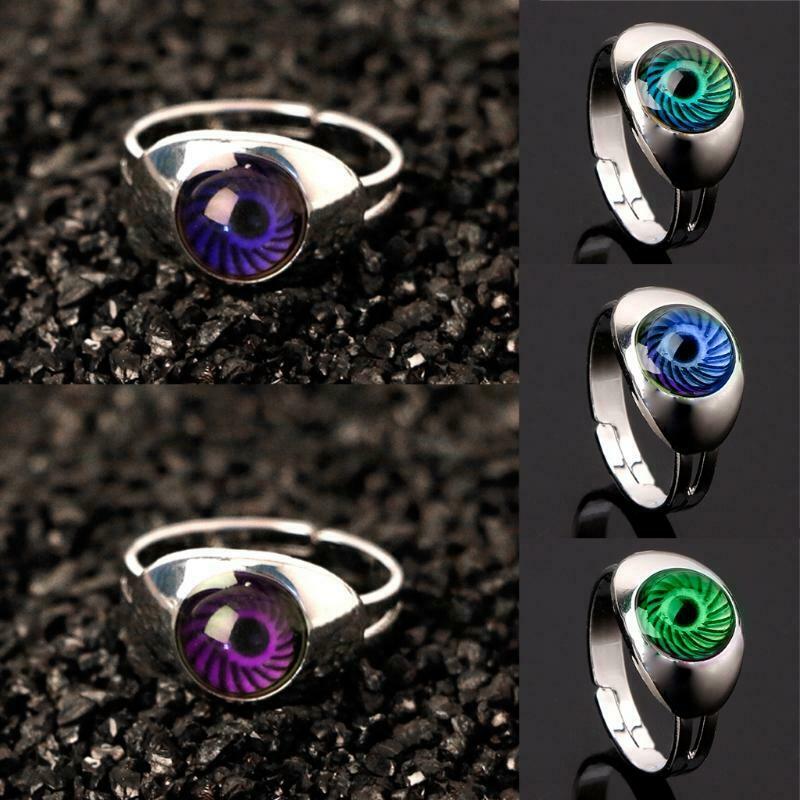 Magic Eye Shape Color Change Mood Ring Emotion Feeling Temperature Rings