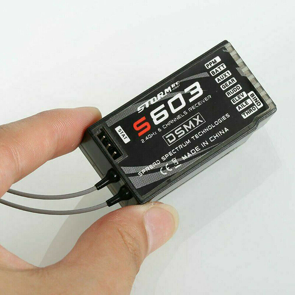 S603 2.4GHz 6CH DSM-X DSM2 Spread Receiver For JR Spektrum Dx5e Dx6i Dx7s Dx8