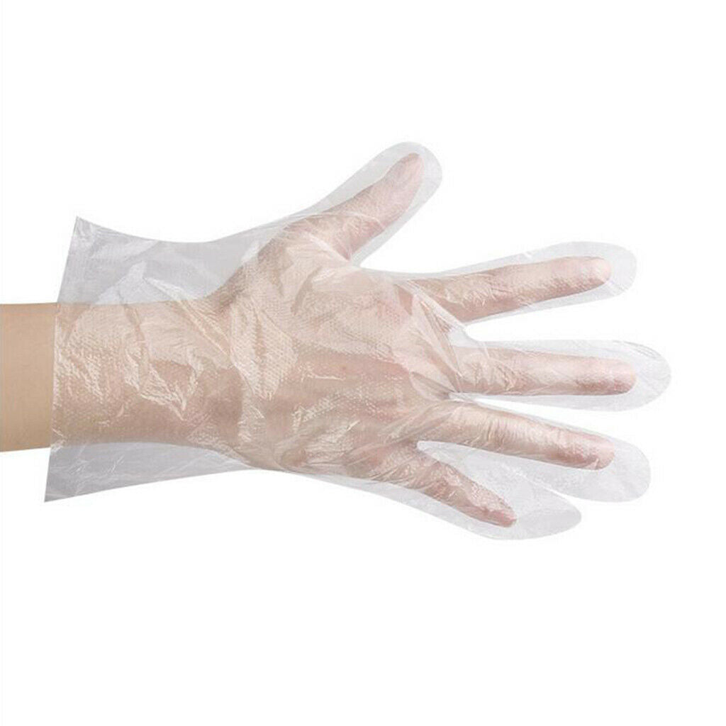 50Pcs Disposable Hair Cut Gown Stylist Capes Cloth + Ear Cover / 100x Gloves