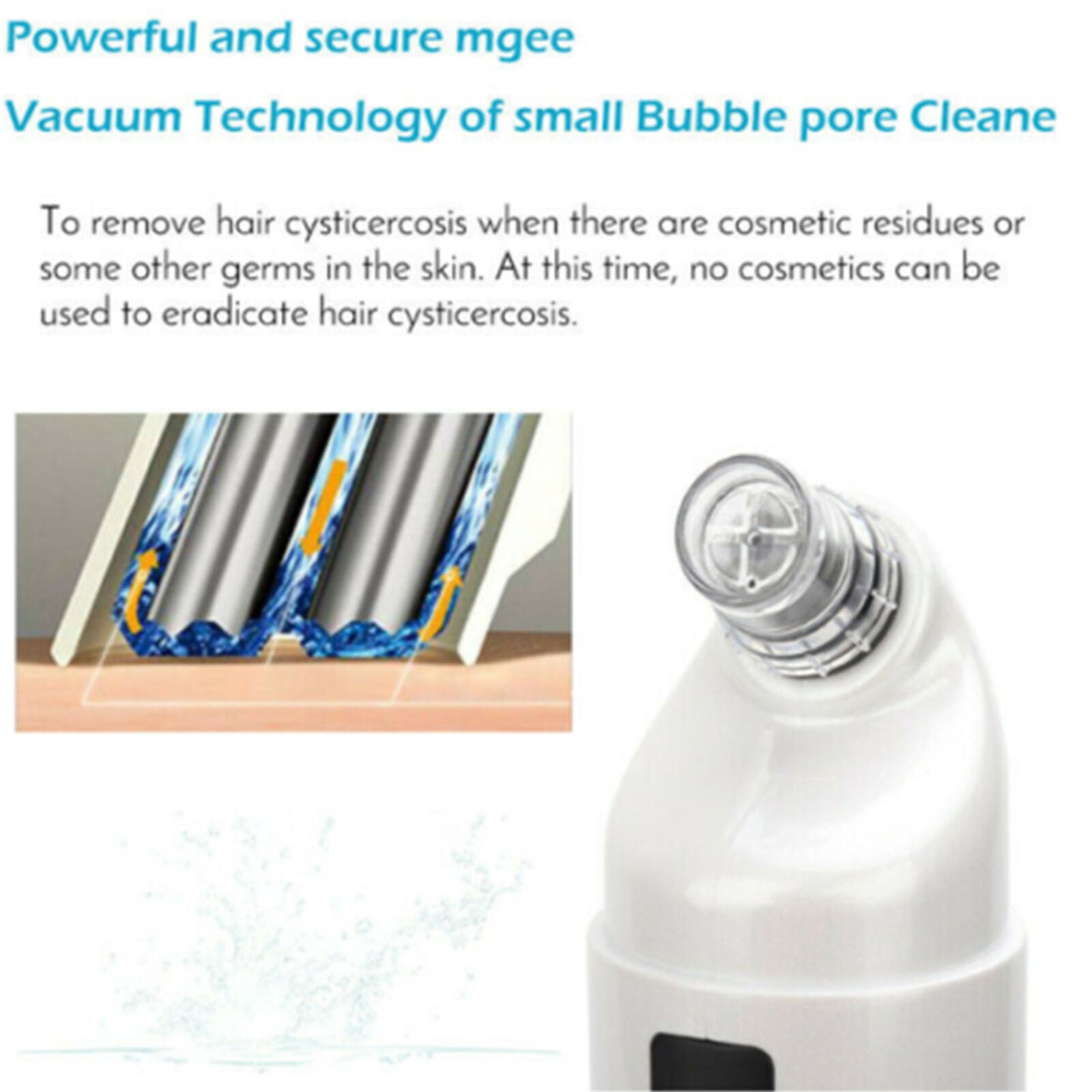 Small Bubble Skin Cleansing Hydro Dermabrasion Hydra Household Facial Machine