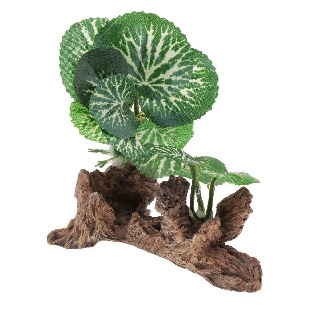 2x Reptile Grass Plants Underwater Plants For Reptile Lizards Fish Tank