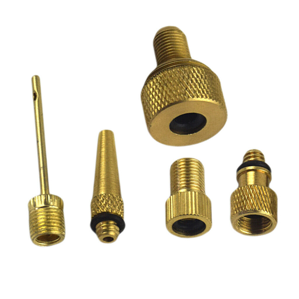 Mountain Bike Bicycle Pump Converter Presta to Schrader Valve Adapter Set