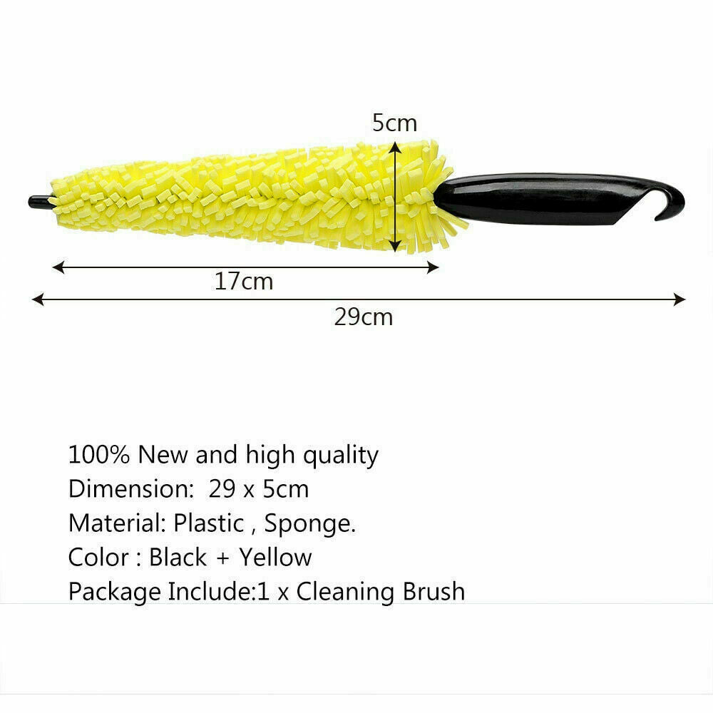 Plastic Handle Vehicle Cleaning Brush Car Wheel Wash Brush Tire Auto Scrub Brush