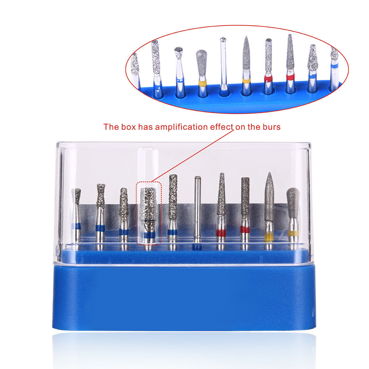 30 Kits Dental FG-104 Diamond Burs Implant Inlay Preparation 10Pcs/Kit AZDENT