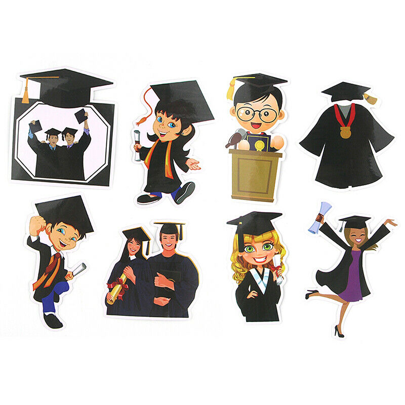 16Pcs/set We Graduated Stickers PVC Stickers For Notebook Scrapbooking St.l8