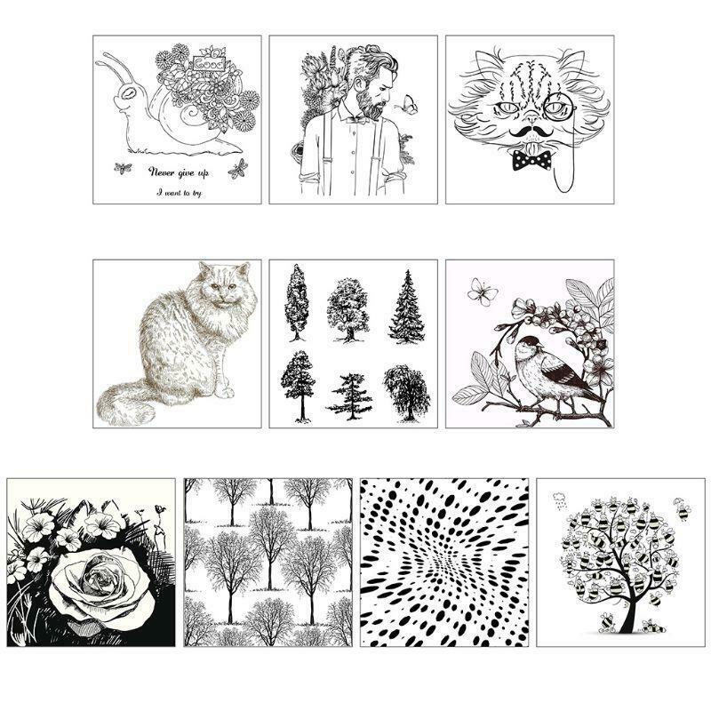 Lush Trees DIY Silicone Clear Stamp Seal Scrapbook Embossing Album Decor