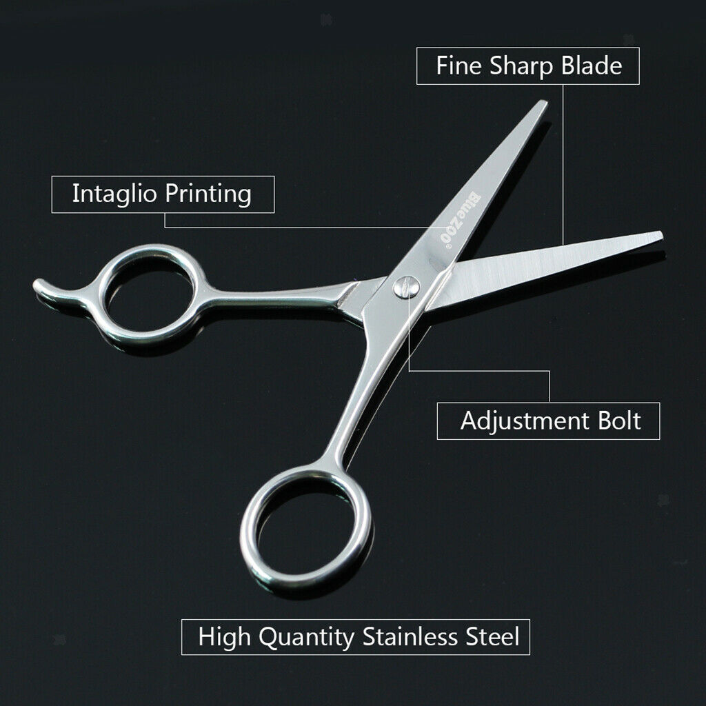 2 Pcs Steel Hair Beard Eyelashes Scissors Eyebrow Trimmer Cosmetic Tool