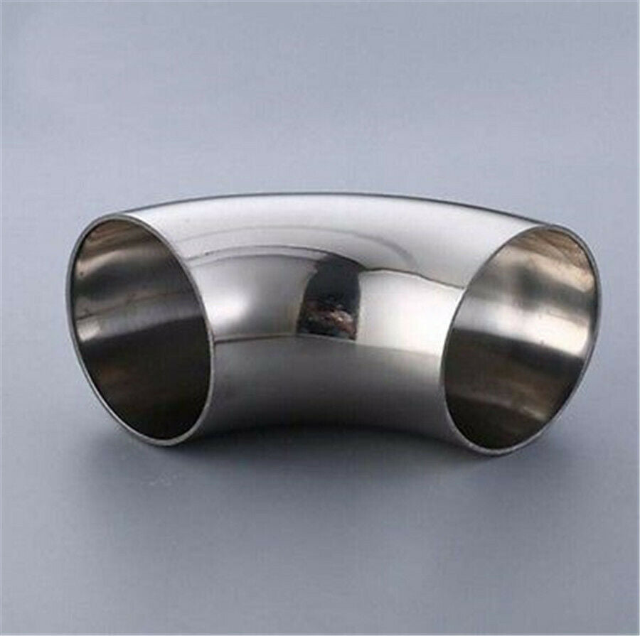 2.5'' 63mm Stainless Steel Car Exhaust Weldable 90Degree Bend Elbow Pipe Fitting