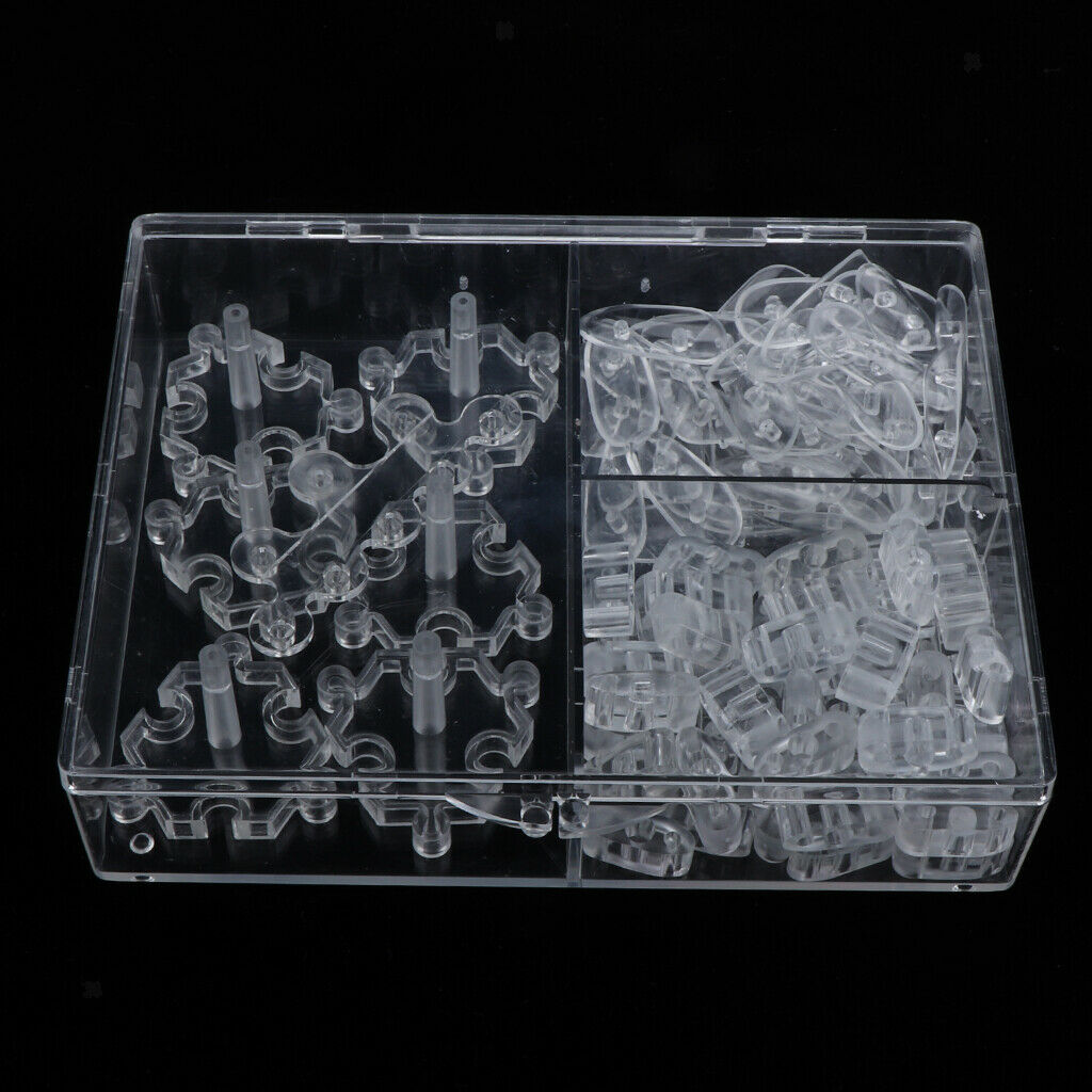 107x False Nail Tips Display Stand Practice Holder Nail Art Accessories Tool