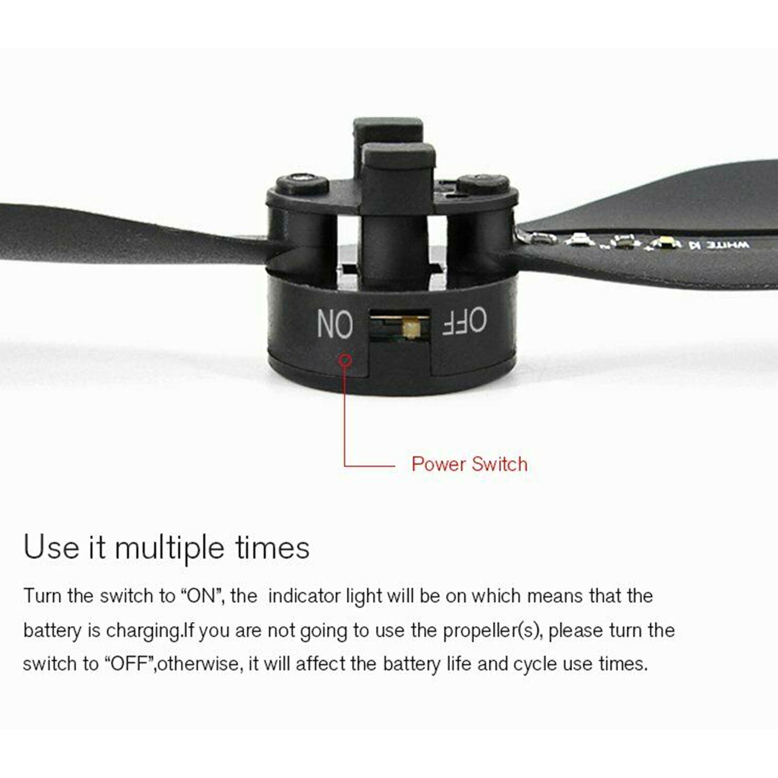 LED Light Flash Propellers Night Flight Accessories For DJI Mavic Air 2 Drone