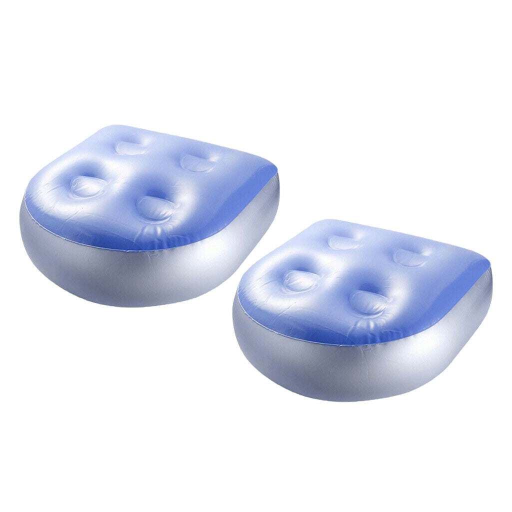 2x Anti-skid Outdoor Spa Booster Seat Pad Soft Inflatable Hot Tub Cushions
