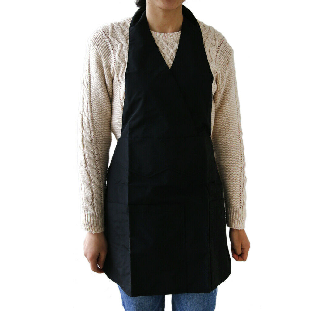 Pro Barber Cutting Cape Gown Salon Styling Cleaning Pet Grooming Apron Black